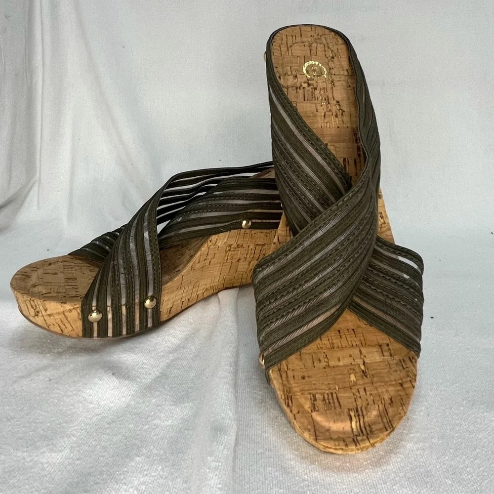 Cato Cork Wedge Sandals NEW - Picture 9 of 9